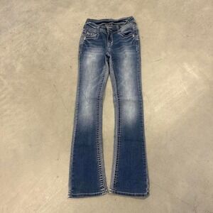 Y2K Dark Wash Flared Wide Leg‎ Fall Essential Bootcut Jeans